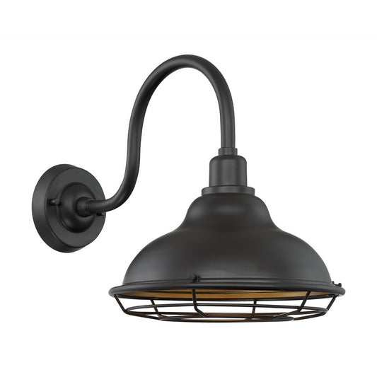 Newbridge - 1 Light Sconce with- Dark Bronze and Gold Finish - Satco 60-7012