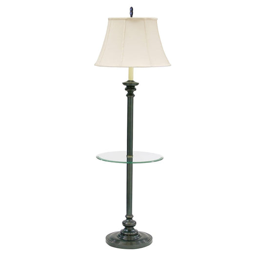 Newport Floor Lamp with Glass Table - N602-OB - Oil Rubbed Bronze by House of Troy