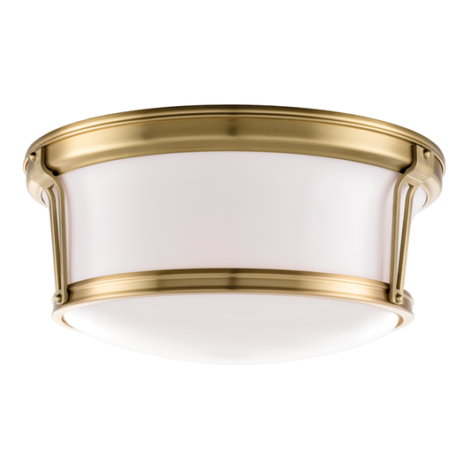 Newport Flush Mount - Aged Brass by Hudson Valley Lighting