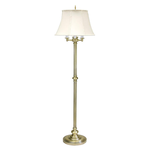 Newport Six-Way Floor Lamp - N603-AB - Antique Brass by House of Troy