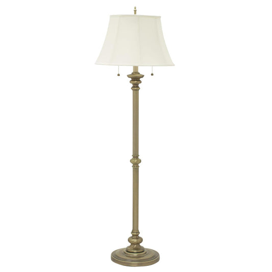 Newport Twin Pull Floor Lamp - N601-AB - Antique Brass by House of Troy