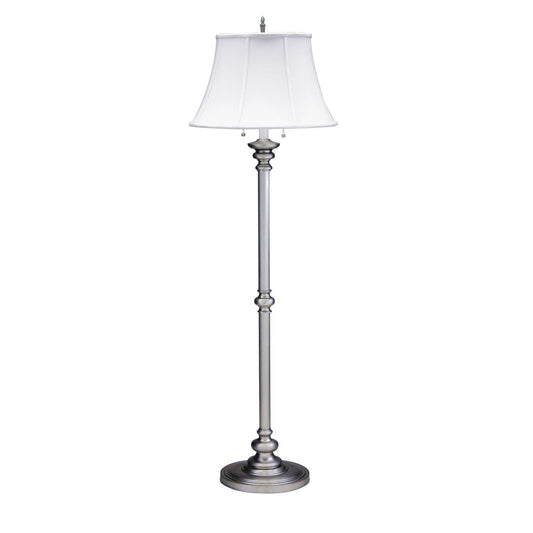 Newport Twin Pull Floor Lamp - N601-PTR - Pewter by House of Troy