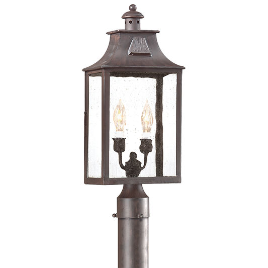 Newton Post - 2-Light - Soft Off Black - Troy Lighting P9003-SFB
