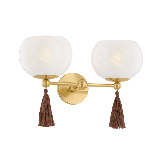 Niya Wall Sconce - 2-Light - Aged Brass - Mitzi H1039102-AGB