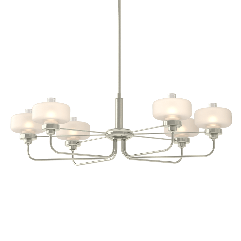 Nola Pendant - Sterling - Frost with Clear Glass by Hubbardton Forge