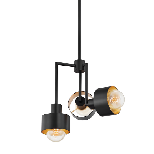North - 3-Light - Troy Lighting F8716-SBK/GL