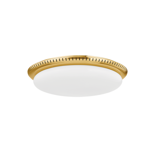 North Castle Large Flush Mount - Aged Brass by Hudson Valley Lighting