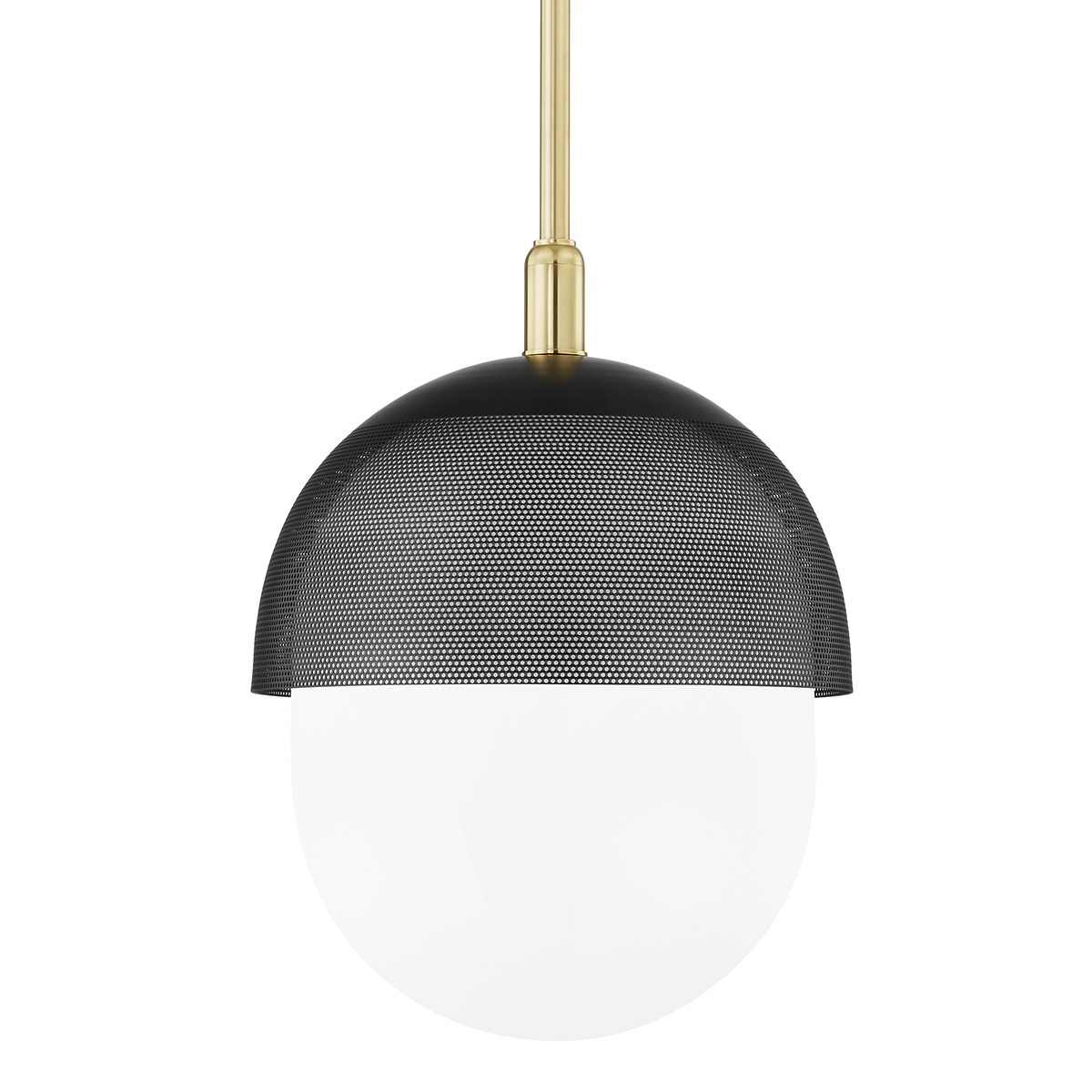 Nyack Large Pendant - Aged Brass/Black by Hudson Valley Lighting