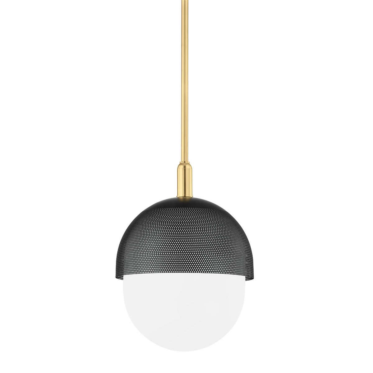 Nyack Pendant - Aged Brass/Black by Hudson Valley Lighting