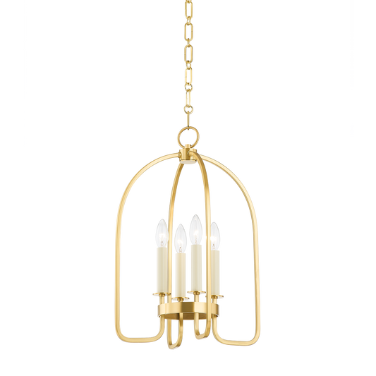Oakville Lantern - 4-Light - Aged Brass by Hudson Valley Lighting