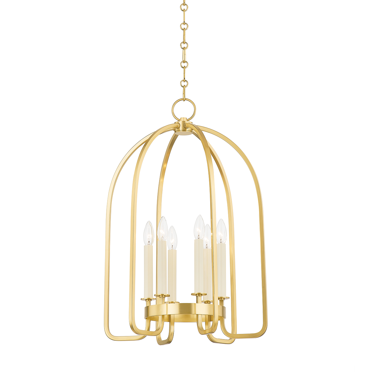 Oakville Lantern - 6-Light - Aged Brass by Hudson Valley Lighting