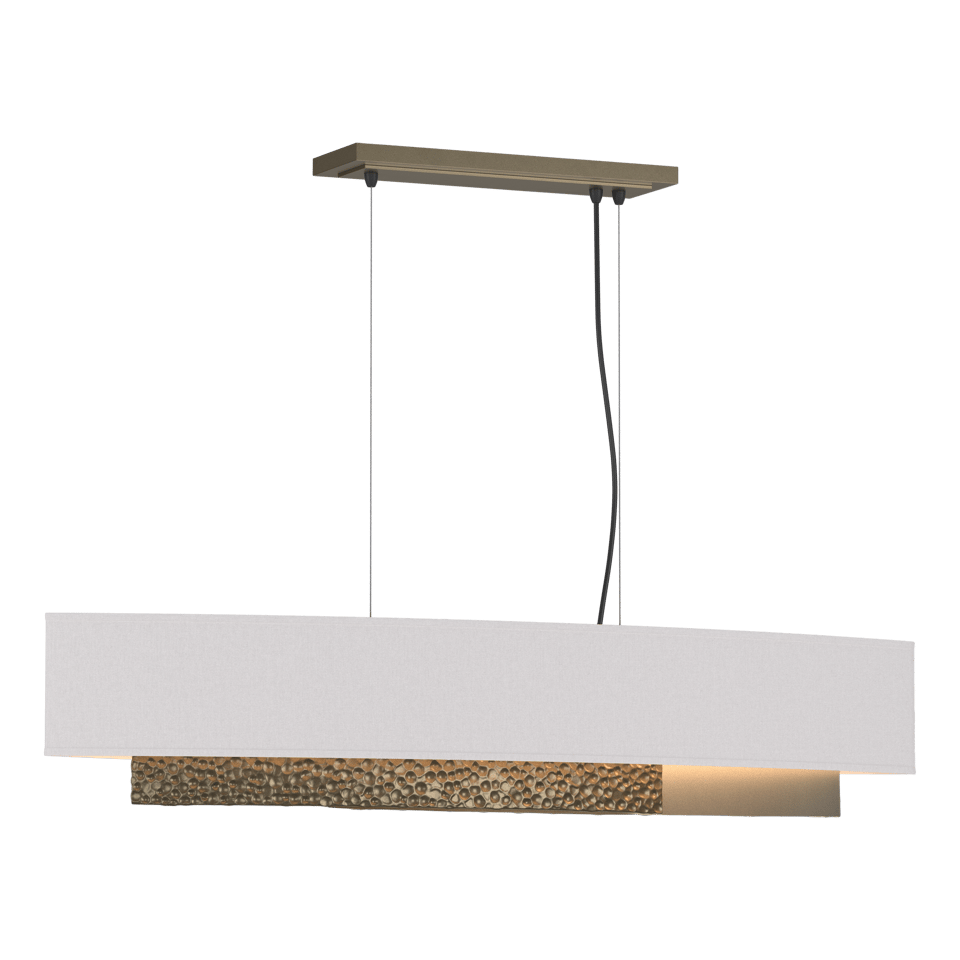 Oceanus Pendant - Soft Gold - Flax Shade by Hubbardton Forge