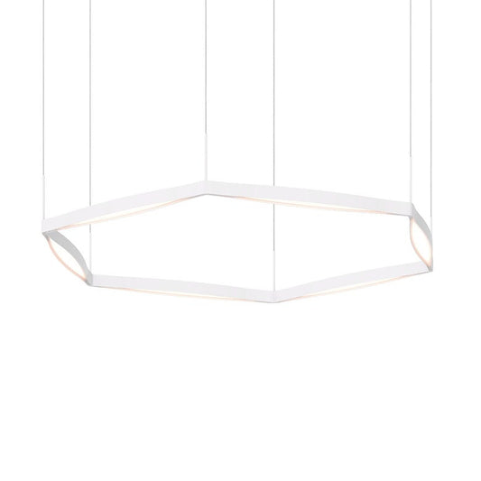 Ola Single Ring LED Pendant - Satin White by SONNEMAN