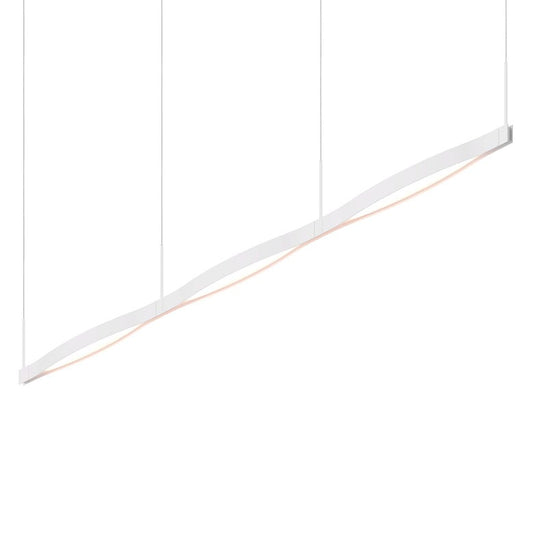Ola Triple Linear LED Pendant - Satin White by SONNEMAN