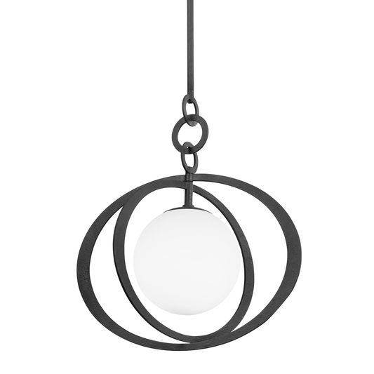 Olancha Pendant - 1-Light - Black Iron - Troy Lighting F7922-BI