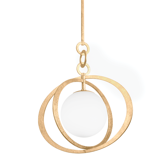 Olancha Pendant - 1-Light - Vintage Gold Leaf - Troy Lighting F7922-VGL