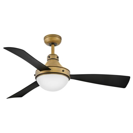 Oliver 50" LED Smart Fan - Heritage Brass with Matte Black Accents by Hinkley Lighting