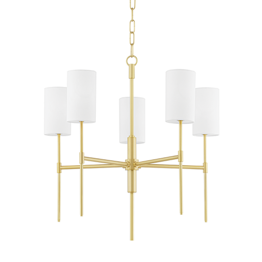 Olivia Chandelier - 5-Light - Aged Brass - Mitzi H223805-AGB