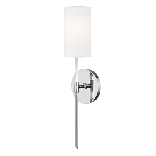 Olivia Wall Sconce - 1-Light - Polished Nickel - Mitzi H223101-PN