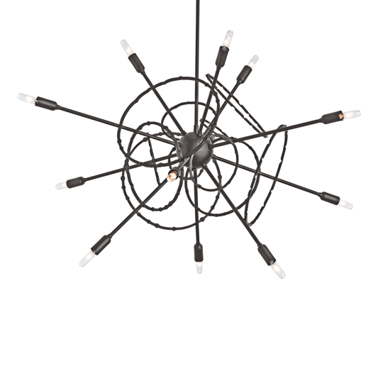 Olympus 12-Light Starburst Pendant - Dark Smoke by Hubbardton Forge