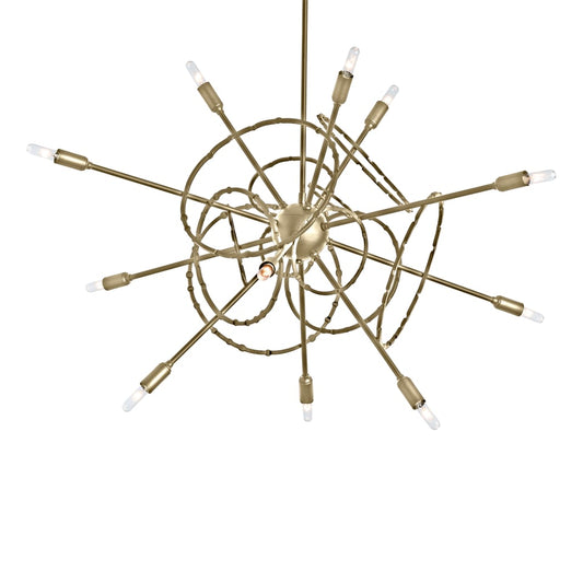 Olympus 12-Light Starburst Pendant - Modern Brass by Hubbardton Forge