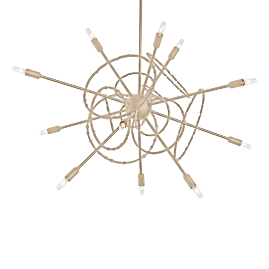 Olympus 12-Light Starburst Pendant - Soft Gold by Hubbardton Forge