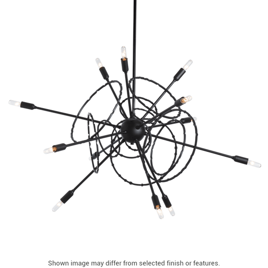 Olympus 12-Light Starburst Pendant - White by Hubbardton Forge