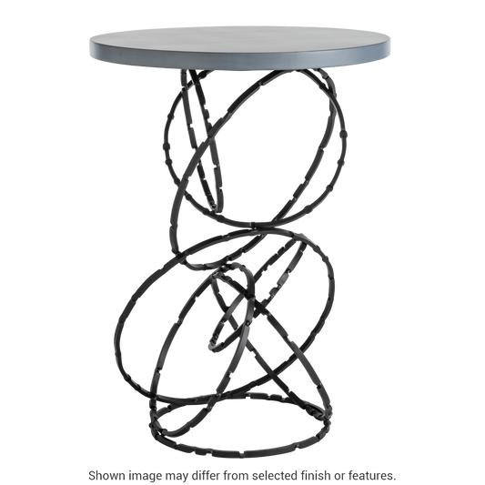 Olympus Wood Top Accent Table - Black - Maple Grey Wood Top Accent by Hubbardton Forge