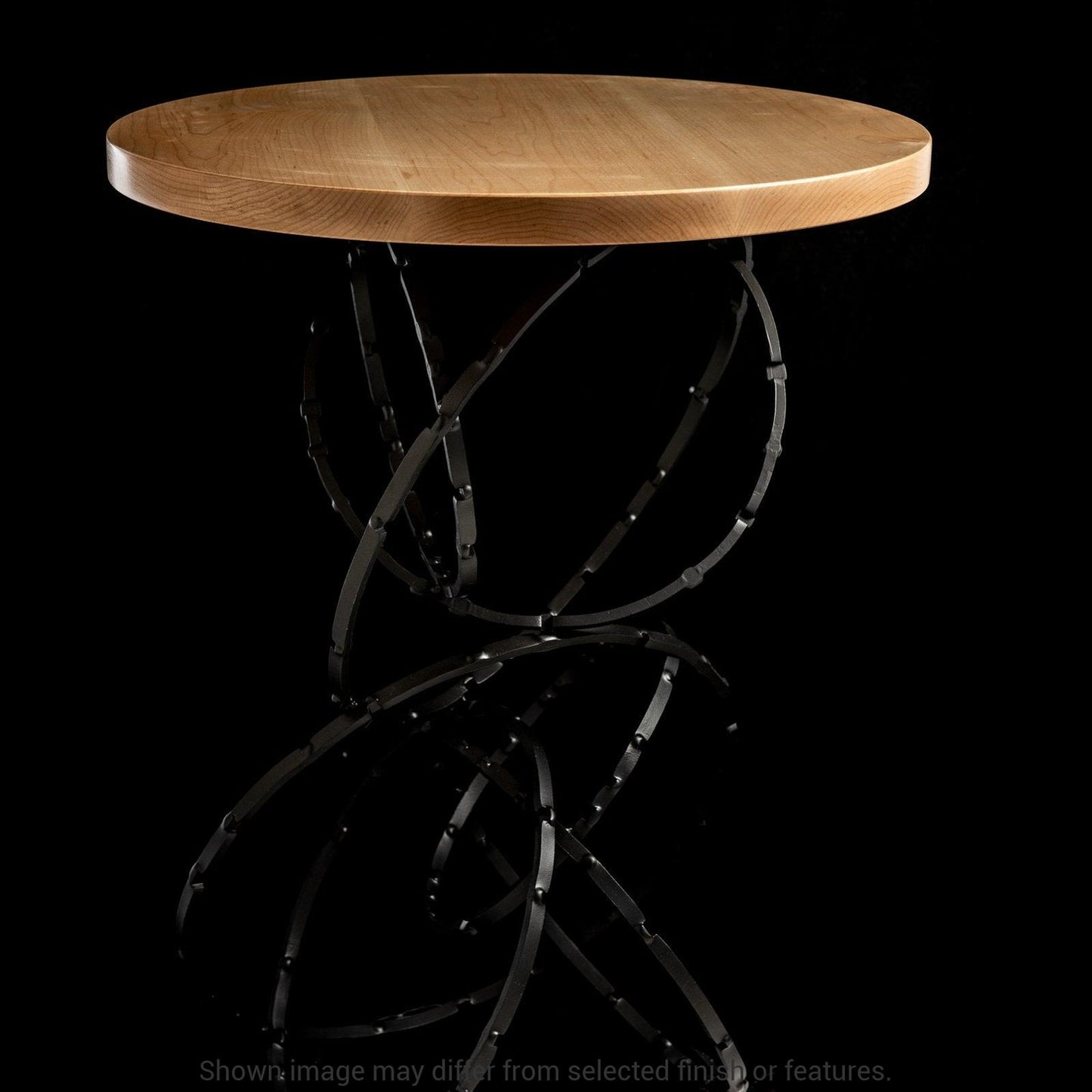 Olympus Wood Top Accent Table - White - Maple Natural Wood Top Accent by Hubbardton Forge