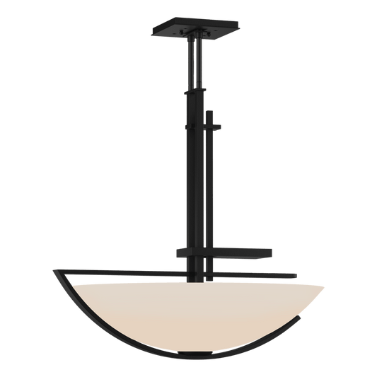 Ondrian Pendant - Black - Opal Glass by Hubbardton Forge