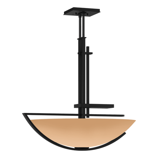 Ondrian Pendant - Black - Sand Glass by Hubbardton Forge