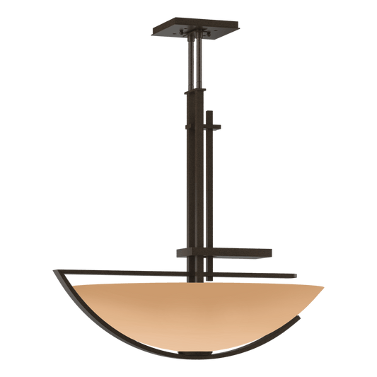 Ondrian Pendant - Bronze - Sand Glass by Hubbardton Forge