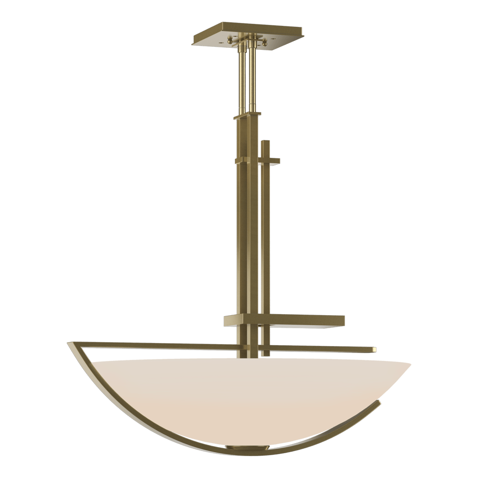 Ondrian Pendant - Modern Brass - Opal Glass by Hubbardton Forge