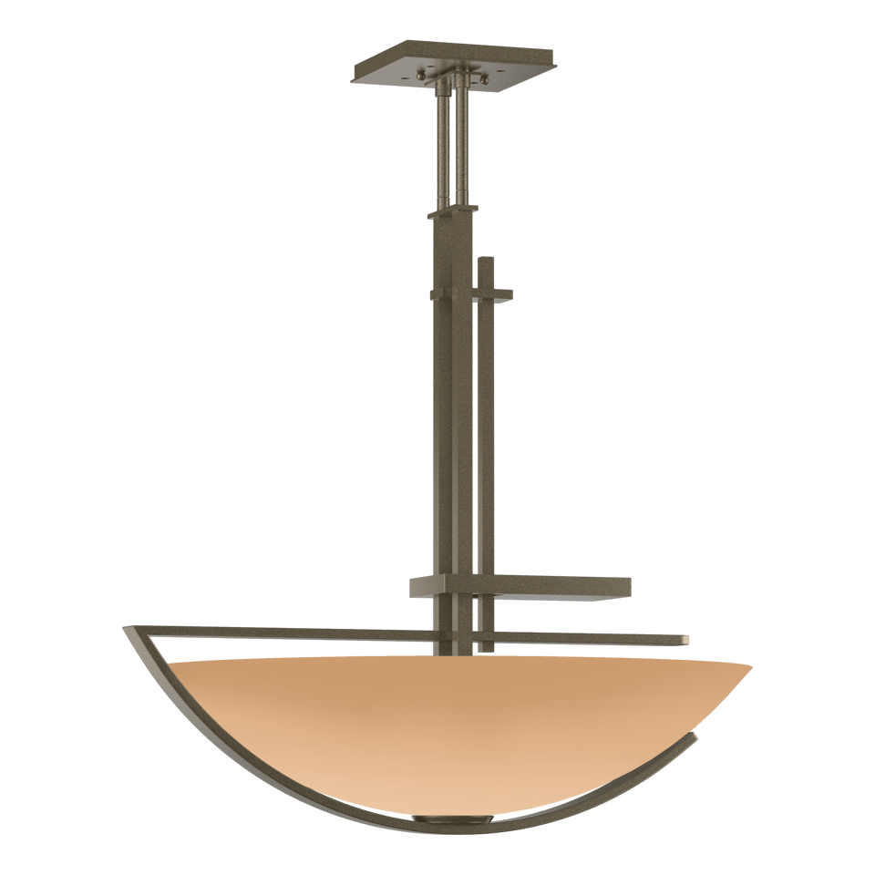 Ondrian Pendant - Soft Gold - Sand Glass by Hubbardton Forge