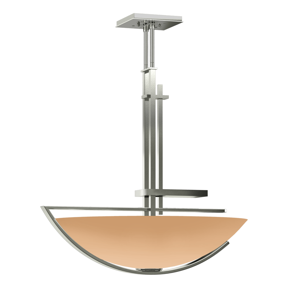 Ondrian Pendant - Sterling - Sand Glass by Hubbardton Forge