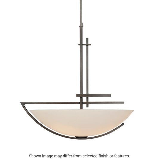 Ondrian Pendant - White - Sand Glass by Hubbardton Forge