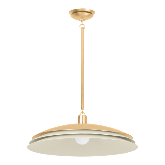 Oneida Pendant - Vintage Gold Leaf/Soft Sand by Hudson Valley Lighting