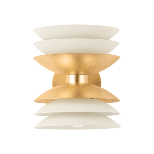 Oneida Wall Sconce - Vintage Gold Leaf/Soft Sand by Hudson Valley Lighting
