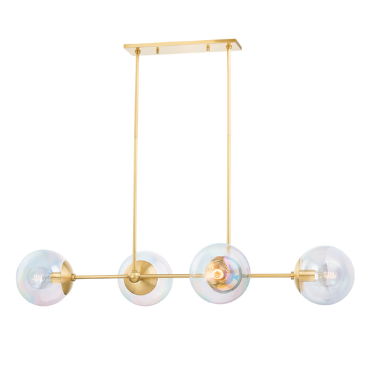 Ophelia Island Light - 4-Light - Aged Brass - Mitzi H726904-AGB