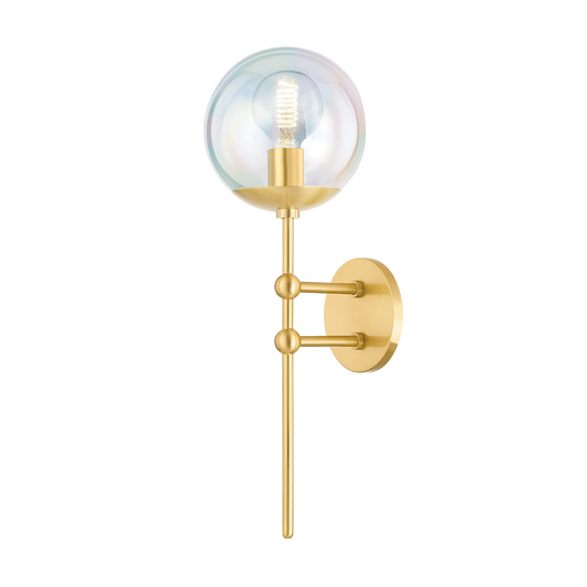 Ophelia Wall Sconce - 1-Light - Aged Brass - Mitzi H726101-AGB