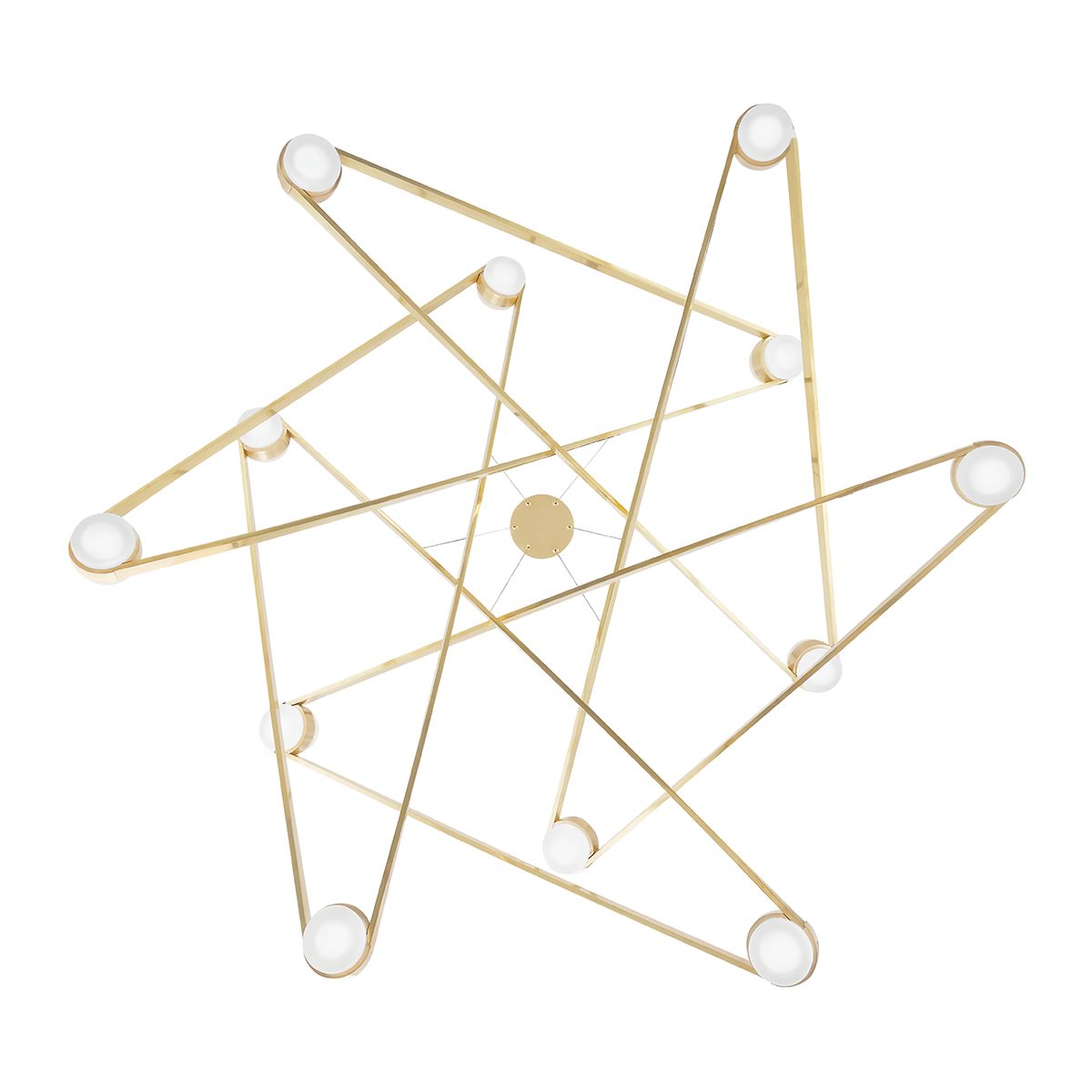 Orbit 12-Light Chandelier - Aged Brass by Hudson Valley Lighting