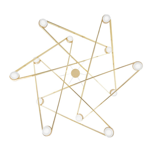 Orbit 12-Light Chandelier - Aged Brass by Hudson Valley Lighting