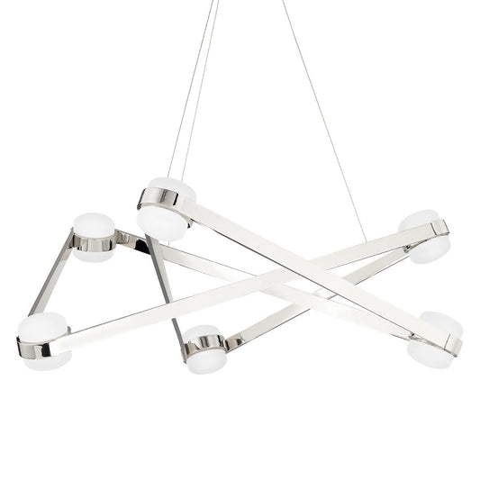 Orbit 6-Light Chandelier - Polished Nickel by Hudson Valley Lighting