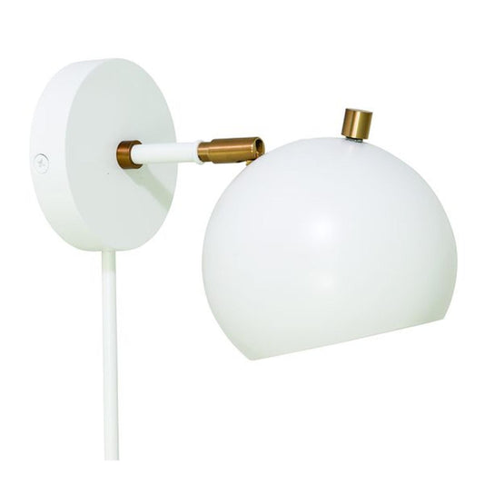 Orwell Wall Swing Lamp - OR775-WTWB - White/Weathered Brass by House of Troy