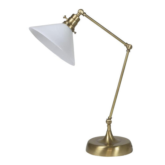 Otis Table Lamp - OT650-AB-WT - Antique Brass by House of Troy