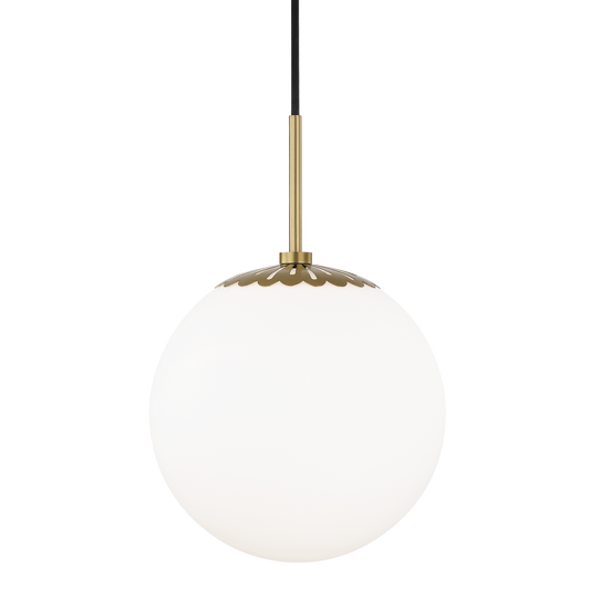 Paige Large Pendant - 1-Light - Aged Brass - Mitzi H193701L-AGB