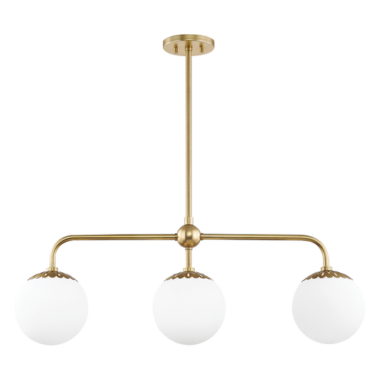 Paige Linear Pendant - 3-Light - Aged Brass - Mitzi H193903-AGB