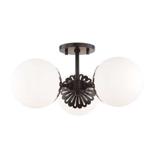 Paige Semi Flush - 3-Light - Old Bronze - Mitzi H193603-OB