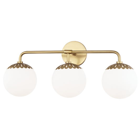 Paige Vanity Light - 3-Light - Aged Brass - Mitzi H193303-AGB