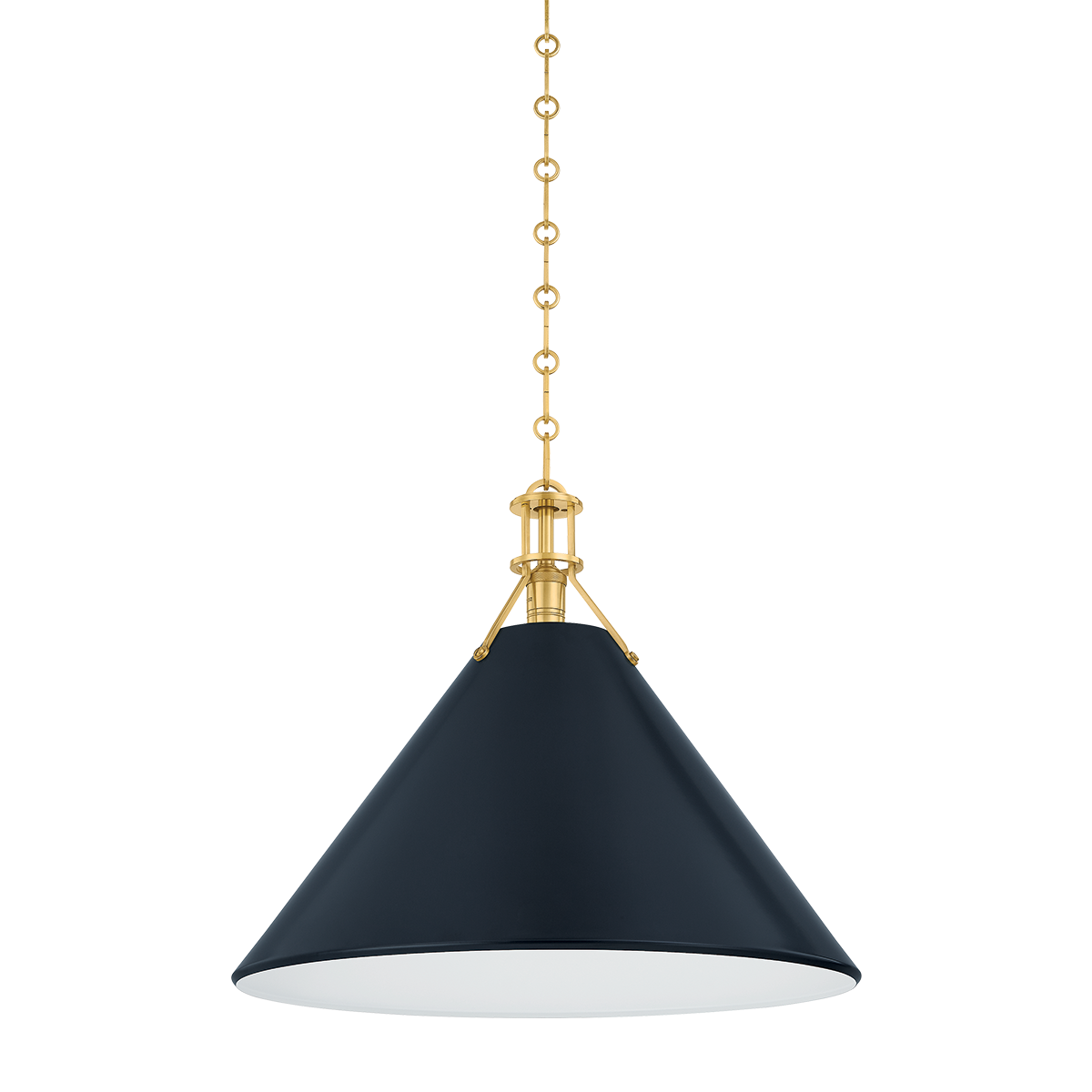 Painted No.2 X-Large Pendant - Aged Brass/Distressed Bronze by Hudson Valley Lighting
